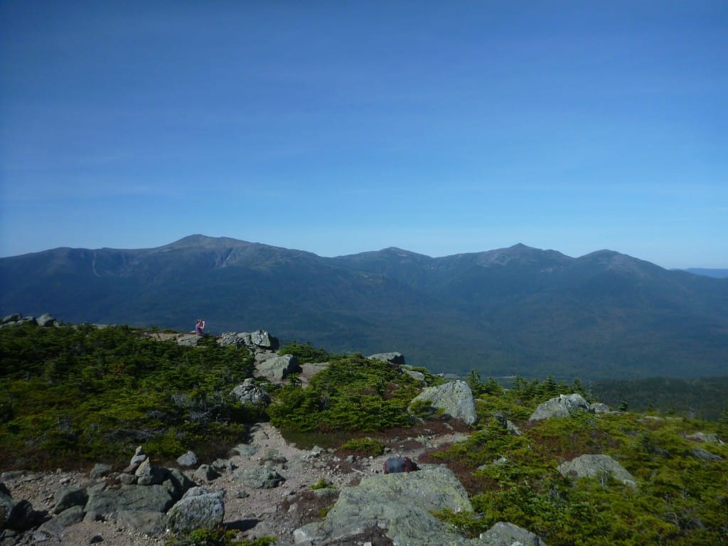A view from Mount Hight, looking at the Presidential Range of the White Mountains National Forest.