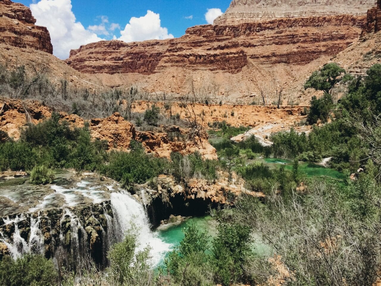 Navajo Falls in Havasu Canyon.