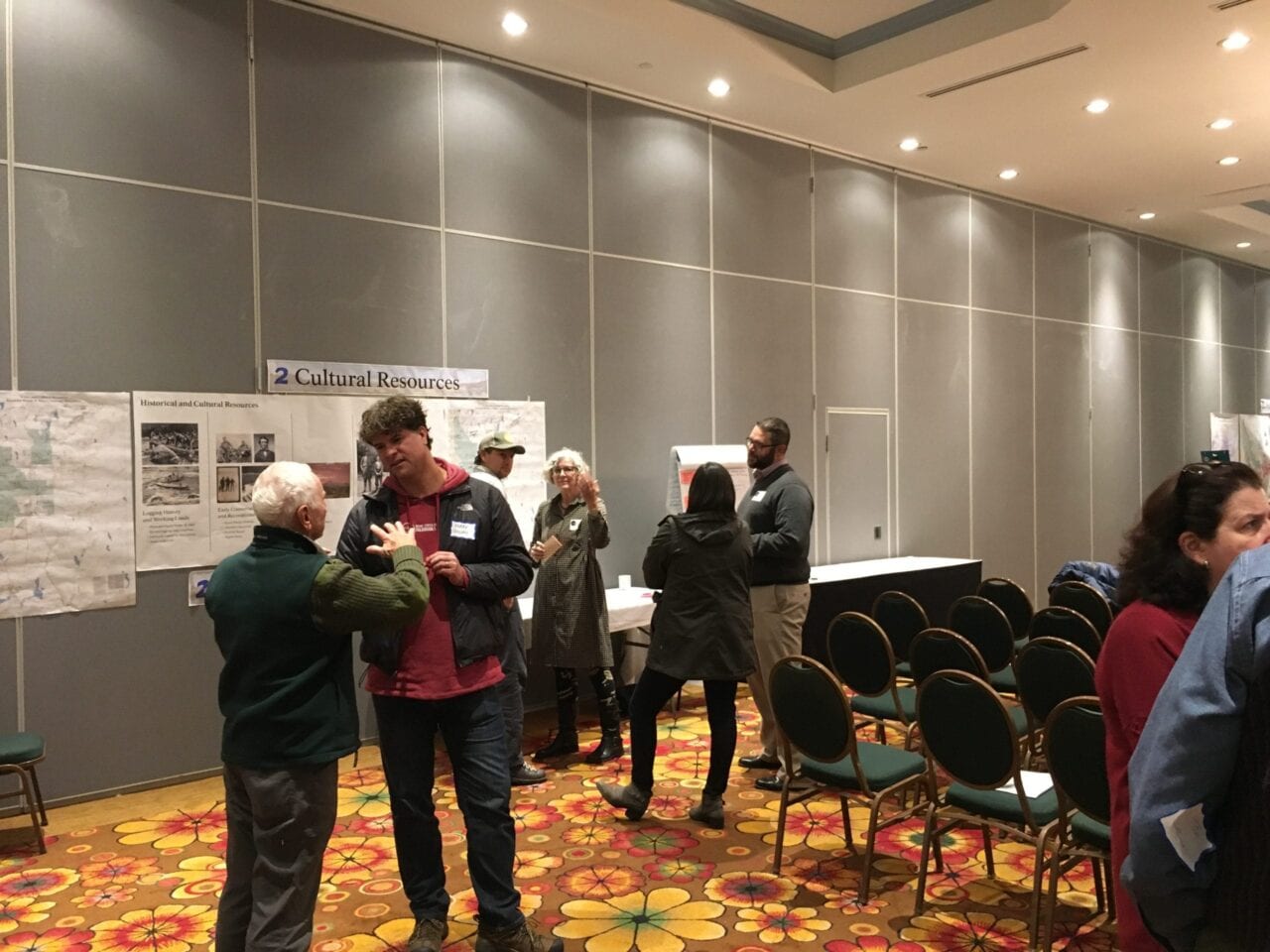 People discussing Katahdin Woods & Waters National Monument