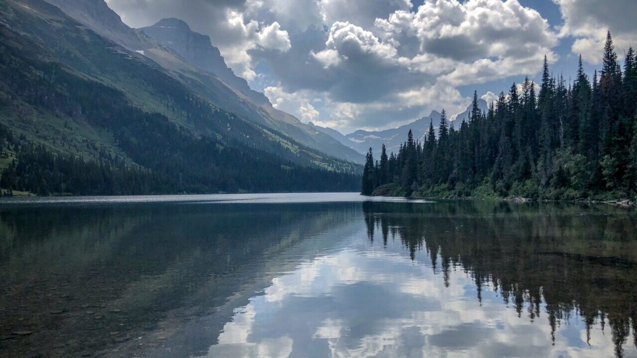 A view of a lake.