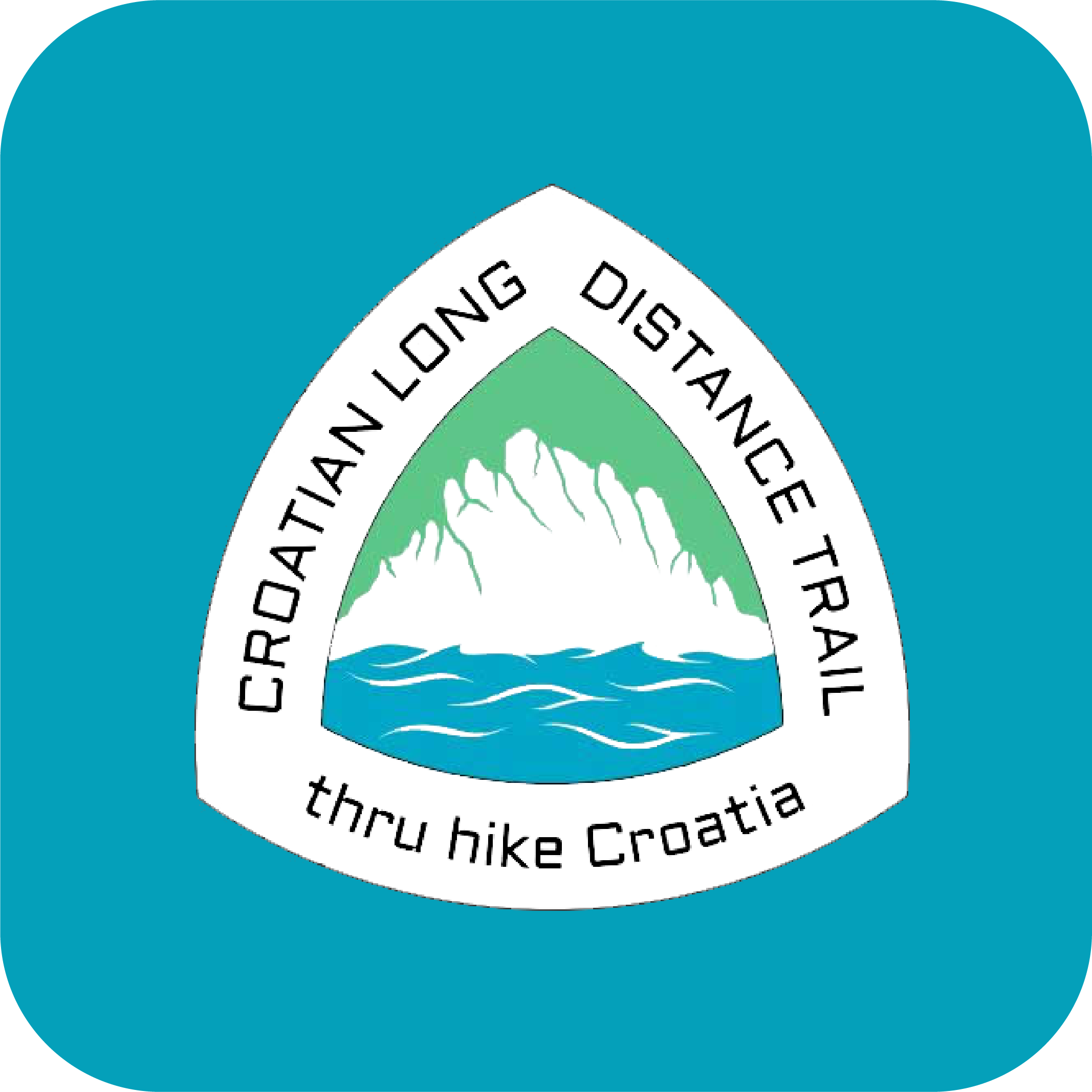 App icon for the Croatian Long Distance Trail.