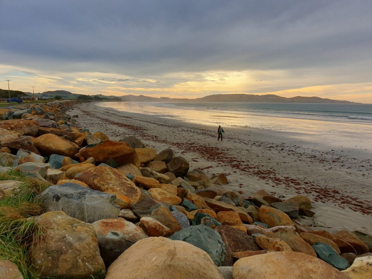A view of the ocean on the Te Araroa.