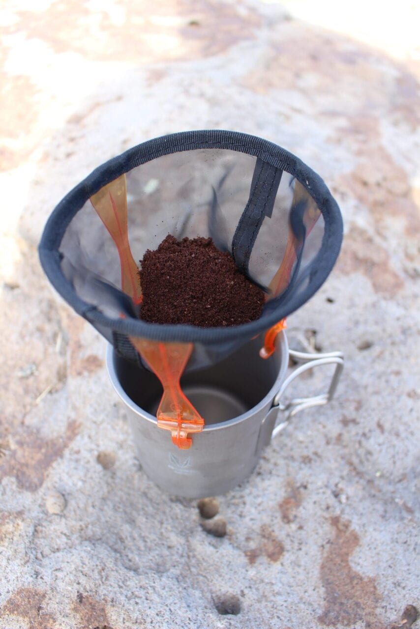 GSI Outdoors Ultralight Java Drip coffee maker.