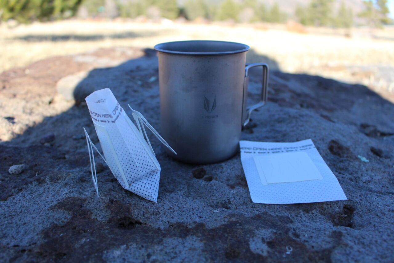 A way to make coffee when you're backpacking or camping.