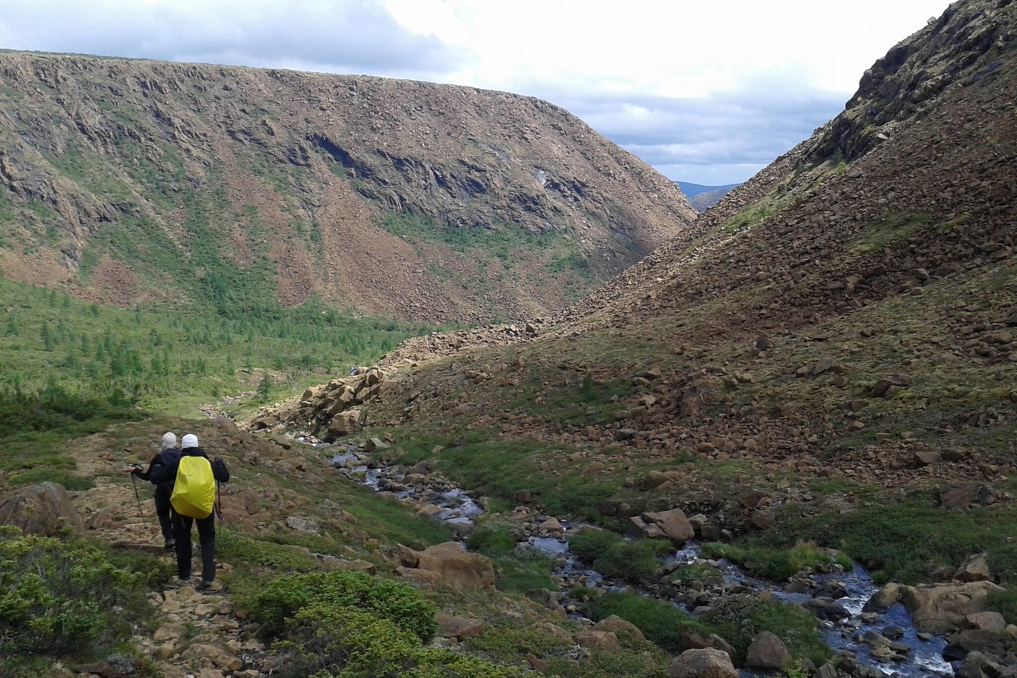 People hiking on the International Appalachian Trail
