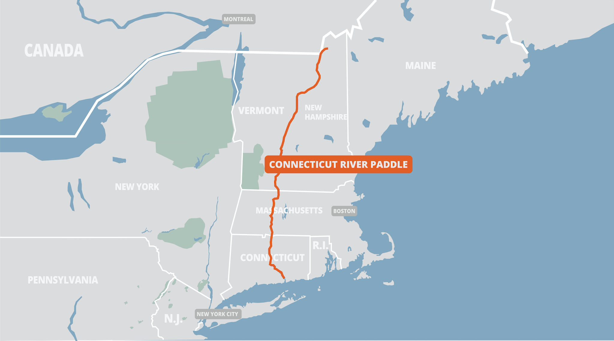 Connecticut River Paddle map