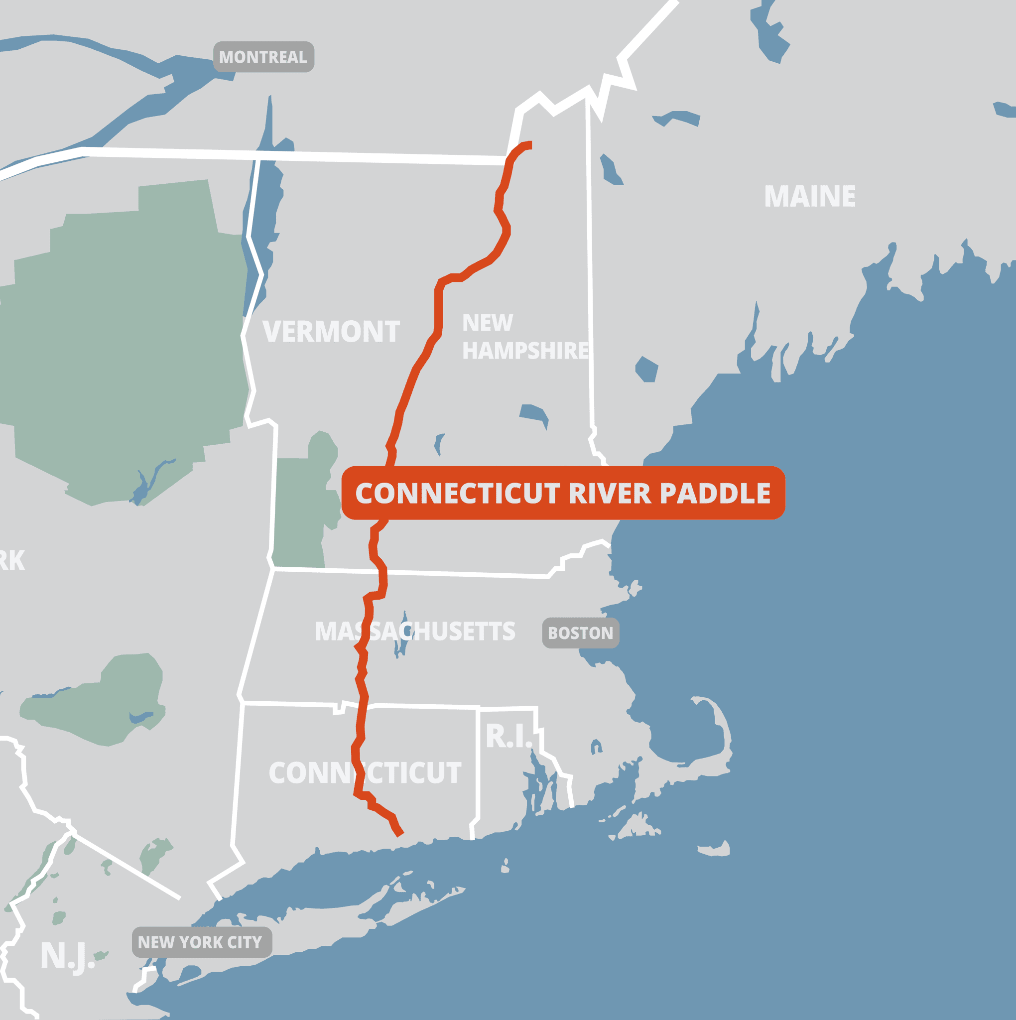 Connecticut River Paddle map