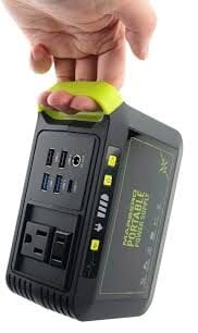 A handheld portable battery