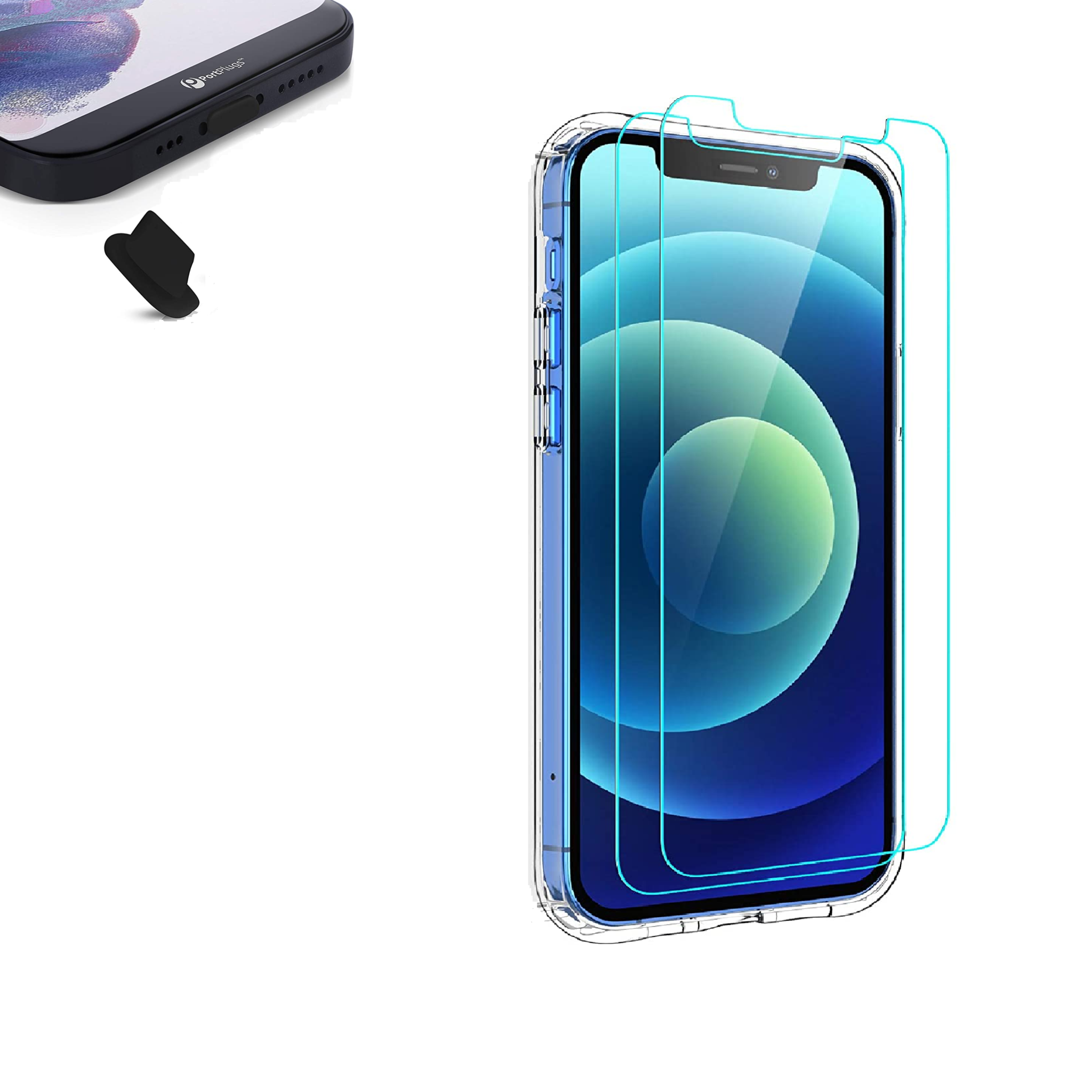 A phone with a phone case and a screen protector